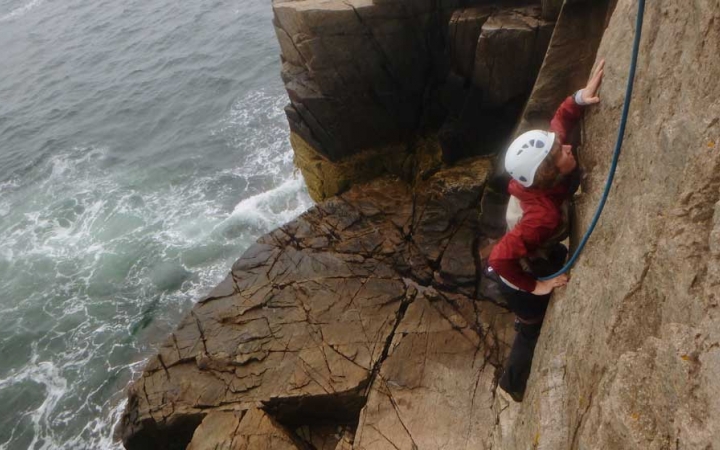 adults only rock climbing course in maine